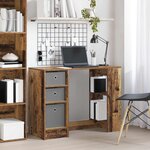 vidaXL Bureau Bois ancien Bois d'ingénierie 100 x 40 x 75 cm