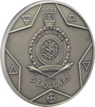 Pièce de monnaie en Argent 5 Dollars g 62.2 (2 oz) Millésime 2023 The Elements SUN
