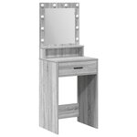 vidaXL Coiffeuse Sonoma gris 50 x 41 x 135 cm Bois d'ingénierie