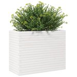 vidaXL Jardinière blanc 90x40x68 5 cm bois de pin massif