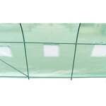 Serre de Jardin tunnel - 9 m² - Toile en polyéthylene 140g & tube acier diam 18mm