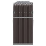 vidaXL Porte-bûches marron 300x45x100 cm acier galvanisé