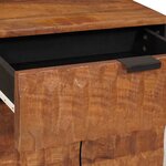 vidaXL Cabinet de chevet Marron 50 x 33 x 60 cm Bois de mangue massif