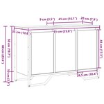 vidaXL Meuble sous évier Chêne artisanal 91x35x60 cm Bois d'ingénierie