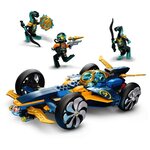LEGO 71752 NINJAGO Le bolide ninja sous-marin Set de Construction, Sous-marin et Voiture avec Mini Figurines de Cole et Jay