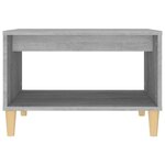 vidaXL Table basse Sonoma gris 60x50x40 cm Bois d'ingénierie
