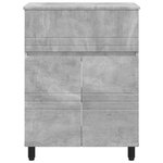vidaXL Unité de vanité de salle de bain Gris béton 60 x 35 x 80 cm