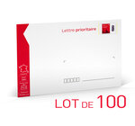 Prêt-à-Poster - Lettre Prioritaire - 50g - Format C5 - Enveloppes en lot de 100