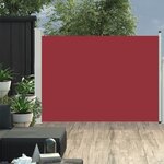 vidaXL Auvent latéral rétractable de patio 100x500 cm Rouge