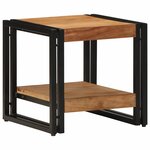 vidaXL Table basse Marron 40 x 40 x 38 cm Bois d'Acacia Massif