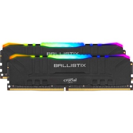 BALLISTIX - Mémoire PC RAM RGB - 32Go (2x16Go) - 3000MHz - DDR4 - CAS 15 (BL2K16G30C15U4BL)