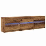 vidaXL Meuble TV avec tiroir Marron 180 x 34 x 50 cm Bois d'ingénierie