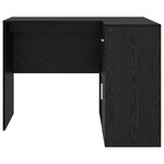 vidaXL Bureau d'angle Chêne noir 102 x 50 x 75 cm Bois d'ingénierie