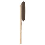 vidaXL Tête de lit capitonnée Gris Naturel et Clair 135 cm Pin massif