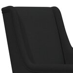 vidaXL Chaise à bascule Noir 62 x 80 x 85 cm tissu