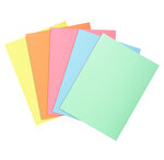 Paquet 250 sous-Chemises 22 x 31 cm Super 60 Assorties 5 couleurs x 5 EXACOMPTA