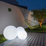 Boule lumineuse filaire bobby blanc polypropylène ∅50cm