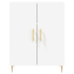 vidaXL Buffet haut Blanc 69 5x34x180 cm Bois d'ingénierie