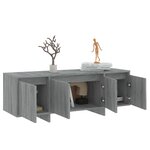 vidaXL Meuble TV Sonoma gris 120x30x40 5 cm Bois d'ingénierie