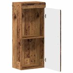 vidaXL Armoire murale de salle de bain avec étagère TULUM Bois ancien