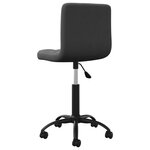 vidaXL Chaises pivotantes à manger lot de 4 noir velours