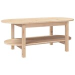 vidaXL Table basse 110x55x45 cm Bois massif de pin