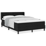 vidaXL Lit boxspring avec matelas avec matelas Noir 140 x 200 cm