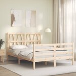 vidaXL Cadre de lit sans matelas 140x200 cm bois massif
