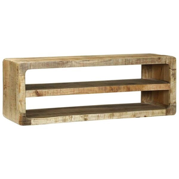 vidaXL Meuble TV Marron 100 x 32 x 36 cm Bois de manguier massif