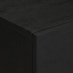 vidaXL Table de chevet noir 50x33x60 cm bois d'ingénierie