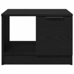 vidaXL Table basse Chêne noir 50 x 50 x 36 cm Bois d'ingénierie