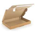 Boîte postale extra-plate carton brune avec fermeture adhésive 35x25x2 5 cm (lot de 50)