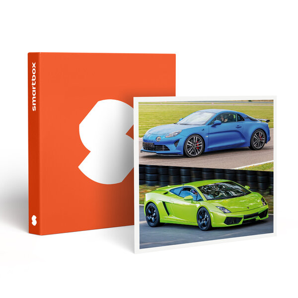 SMARTBOX - Coffret Cadeau Stage de pilotage multivolant : 2 tours en Alpine et 2 tours en Lamborghini Gallardo sur le circuit de La Ferté-Gaucher -  Sport & Aventure
