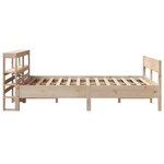 vidaXL Cadre de lit sans matelas 140x190 cm bois de pin massif