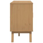 vidaXL Buffet OLDEN gris et marron 114x43x73 5 cm bois massif de pin