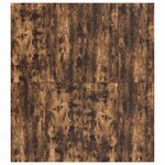 vidaXL Cadre de lit avec rangement Chêne fumé 180 x 200 cm