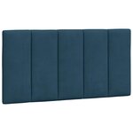 vidaXL Cadre de lit sans matelas Hanko bleu 100x200 cm velours