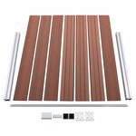 vidaXL Ensemble de panneau de clôture WPC 872x146 cm Marron