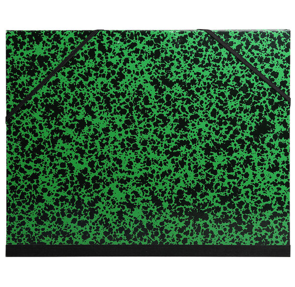 Carton à dessin annonay avec élastiques 52x72 cm - pour format raisin - vert - exacompta