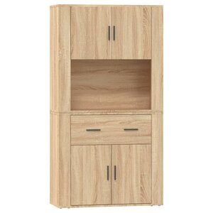vidaXL Buffet haut Chêne sonoma Bois d'ingénierie