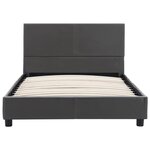 vidaXL Cadre de lit Gris Similicuir 100 x 200 cm
