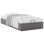 vidaXL Cadre de lit ottoman sans matelas gris 100x200 cm similicuir