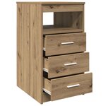 vidaXL Commode chêne artisanal 40x50x76 cm bois d'ingénierie