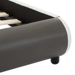 Vidaxl cadre de lit avec led anthracite similicuir 160 x 200 cm