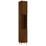 vidaXL Ensemble de meubles de salle de bain 3 Pièces Chêne marron