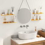 vidaXL Étagère flottante 4 Pièces Jaune moutarde 40 x 8 5 x 2 5 cm Acier
