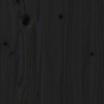 vidaXL Table de chevet Noir 40x35x61 5 cm Bois de pin massif