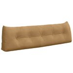 vidaXL Coussin de Dos Marron 160 x 24 x 50 cm Velours