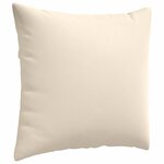 vidaXL Coussins de canapé 2 Pièces Beige 50 x 50 cm tissu