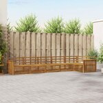 vidaXL Ensemble de canapés d'extérieur 6 Pièces Naturel